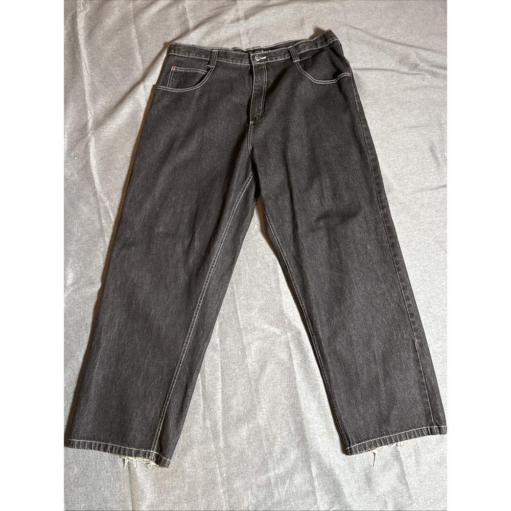 South Pole Baggy Jeans Y2K Black‎ Men's Size 40 Zipper Fly 5 Pockets